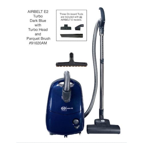 SEBO Airbelt E2 Turbo Canister Vacuum Blue 91620AM