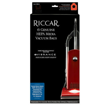 Riccar Vibrance R20 HEPA Media Bags (6 Pack)