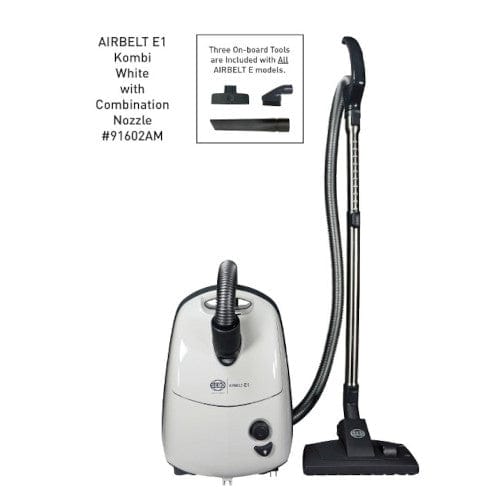 SEBO AIRBELT E1 Kombi Canister Vacuum White 91602AM