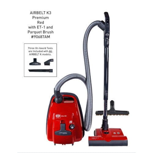 SEBO Airbelt K3 Premium Canister Vacuum Cleaner 90687AM  RED